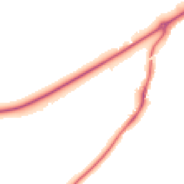 Night-time road noise heatmap for RG7 4UT