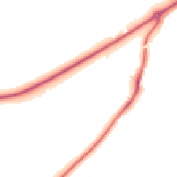 Night-time road noise heatmap for RG7 4UU