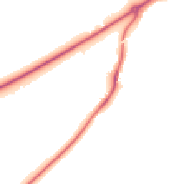 Night-time road noise heatmap for RG7 4UY