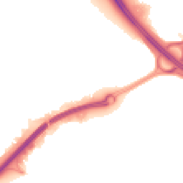 Night-time road noise heatmap for RG7 5AQ