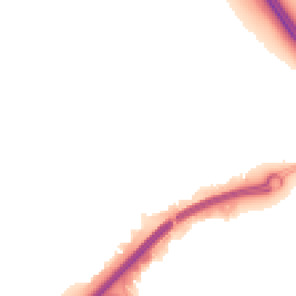 Night-time road noise heatmap for RG7 5BG