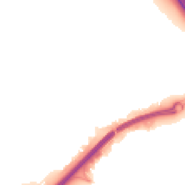 Night-time road noise heatmap for RG7 5BH