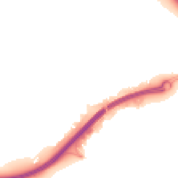 Night-time road noise heatmap for RG7 5BU