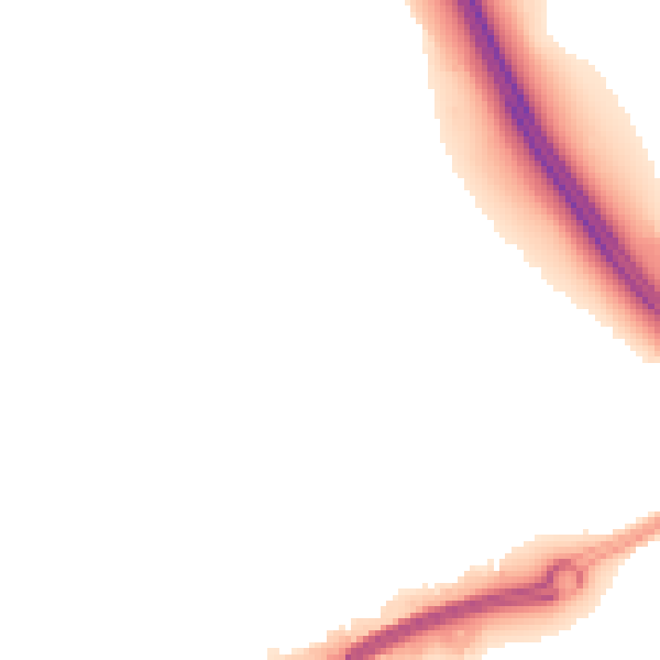 Night-time road noise heatmap for RG7 5DF