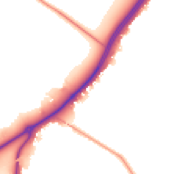 Daytime road noise heatmap for RG7 5FG