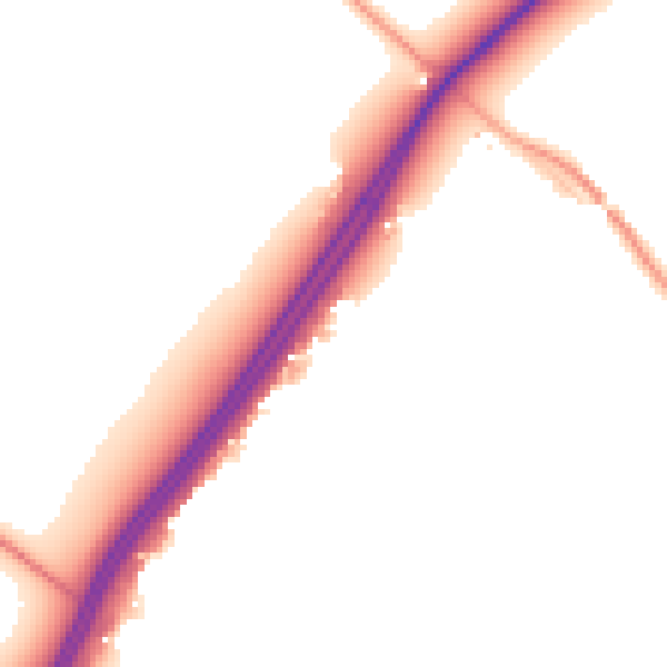 Daytime road noise heatmap for RG7 5HS