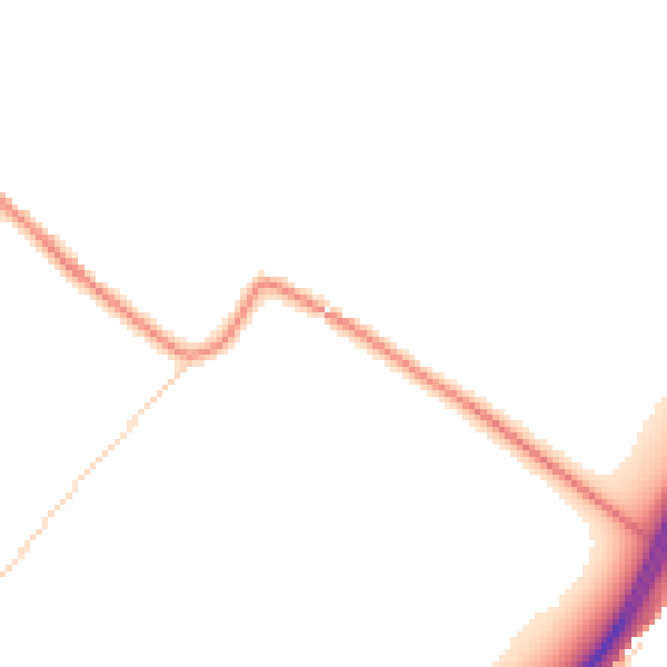 Daytime road noise heatmap for RG7 5LR