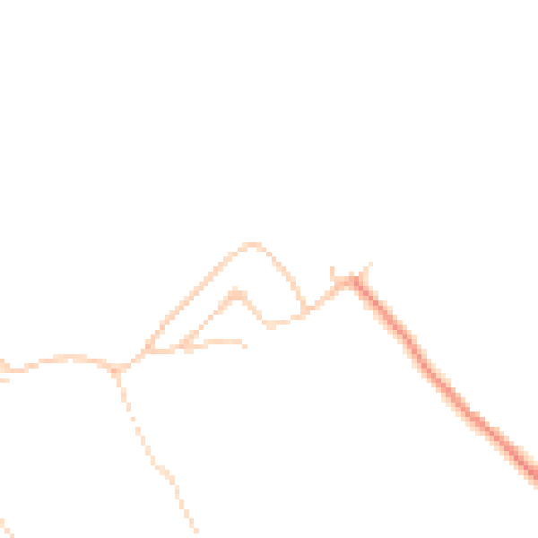 Daytime road noise heatmap for RG7 5NF