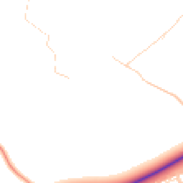 Daytime road noise heatmap for RG7 5PL