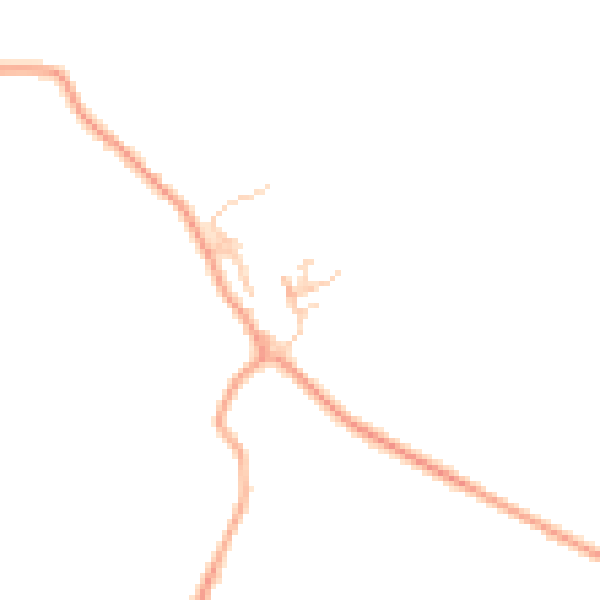 Daytime road noise heatmap for RG7 5TZ
