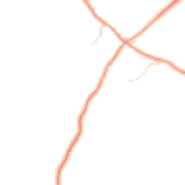 Daytime road noise heatmap for RG7 6BA