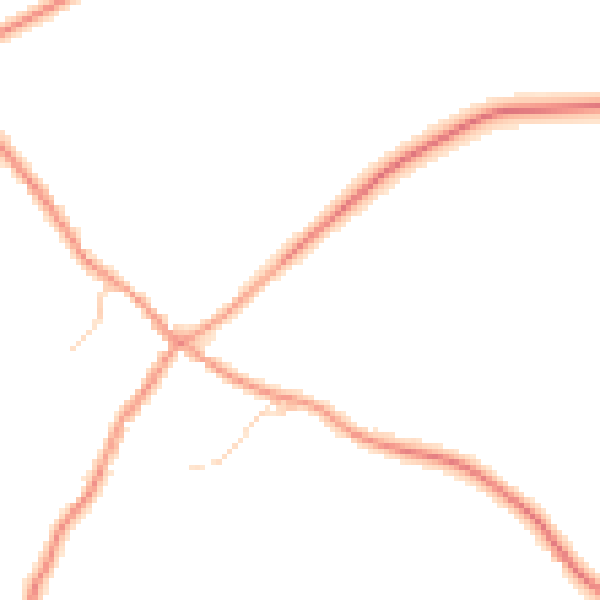 Daytime road noise heatmap for RG7 6BG