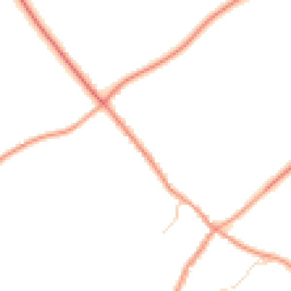 Daytime road noise heatmap for RG7 6BH