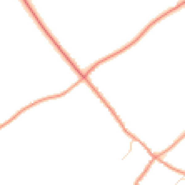 Daytime road noise heatmap for RG7 6BP