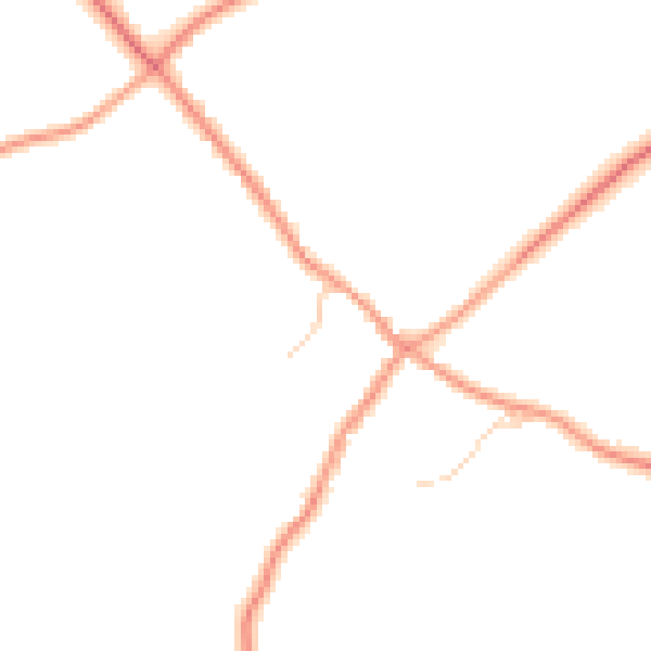 Daytime road noise heatmap for RG7 6BU