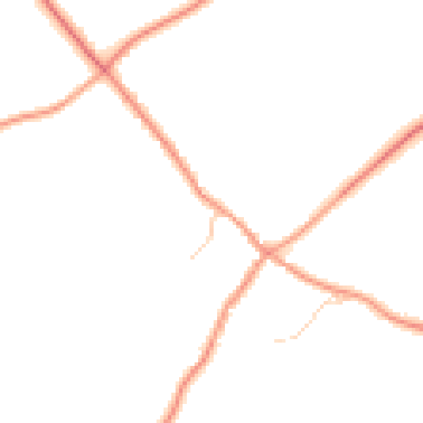 Daytime road noise heatmap for RG7 6DA