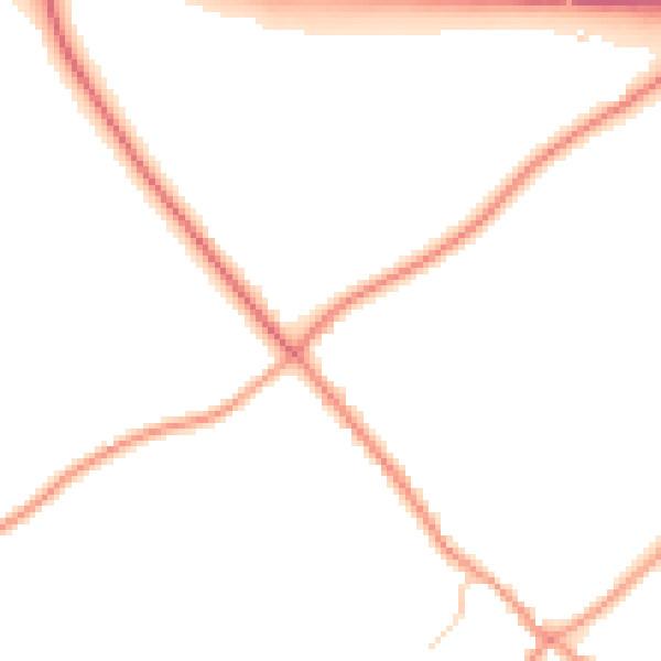 Daytime road noise heatmap for RG7 6DG