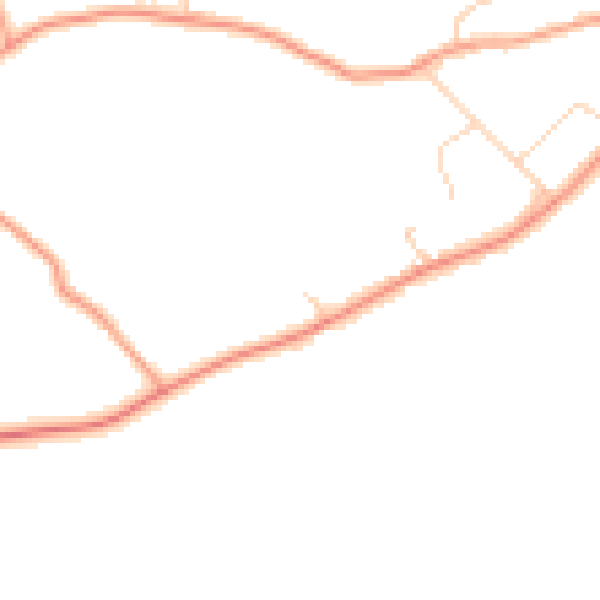 Daytime road noise heatmap for RG7 6EJ