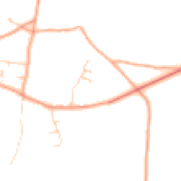 Daytime road noise heatmap for RG7 6EL