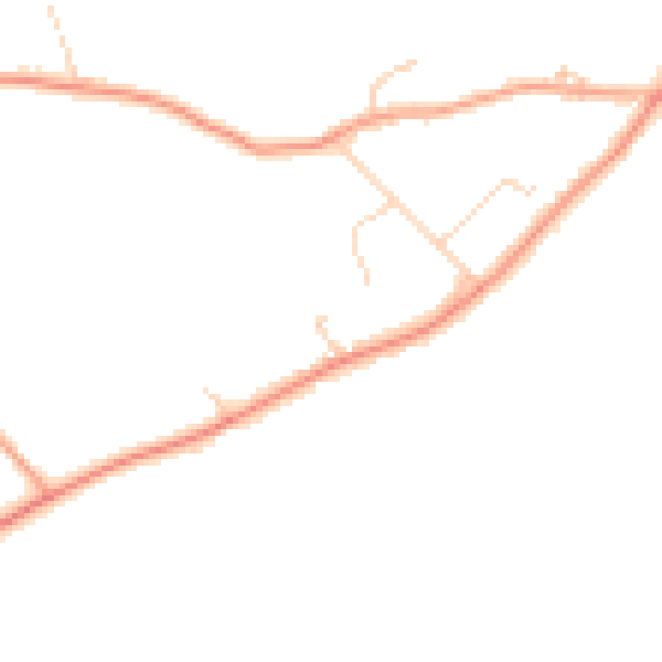 Daytime road noise heatmap for RG7 6EN