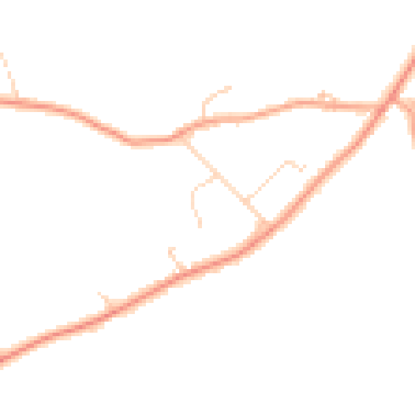 Daytime road noise heatmap for RG7 6EW