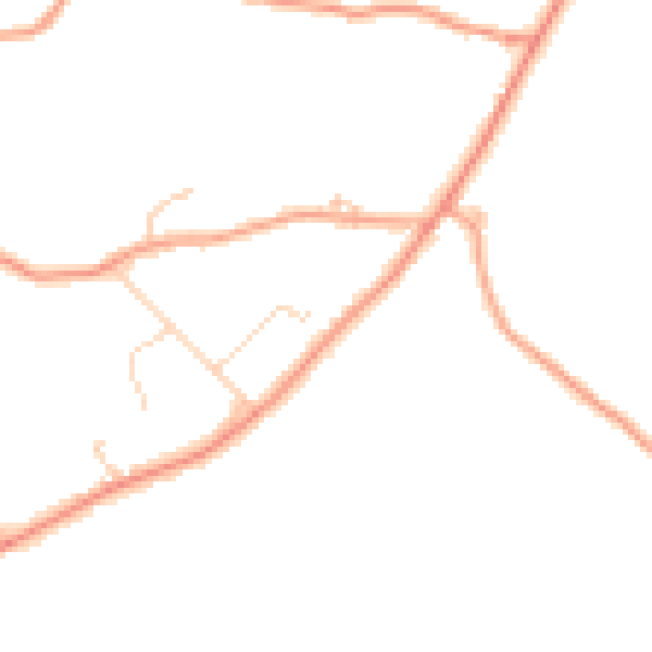 Daytime road noise heatmap for RG7 6EY