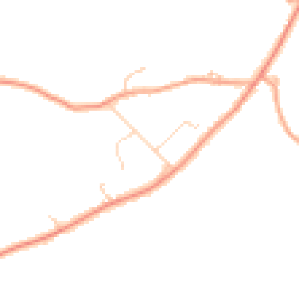 Daytime road noise heatmap for RG7 6HE