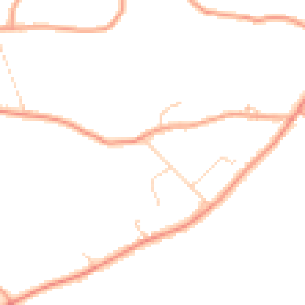 Daytime road noise heatmap for RG7 6HG