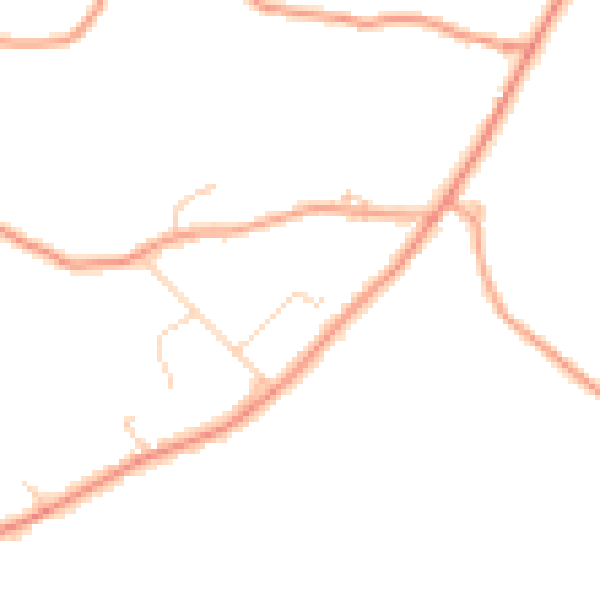 Daytime road noise heatmap for RG7 6HJ