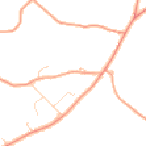 Daytime road noise heatmap for RG7 6HN