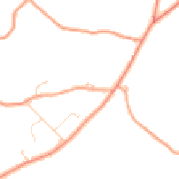 Daytime road noise heatmap for RG7 6HP