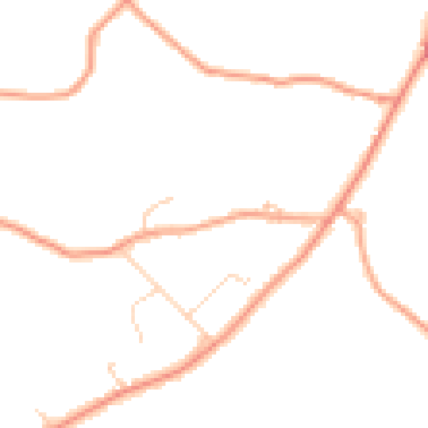 Daytime road noise heatmap for RG7 6HR