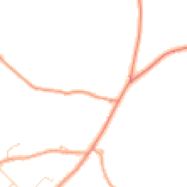 Daytime road noise heatmap for RG7 6HY