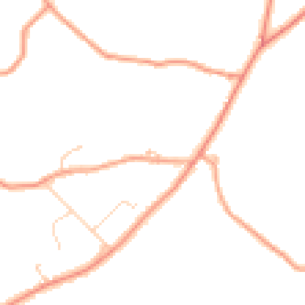 Daytime road noise heatmap for RG7 6HZ