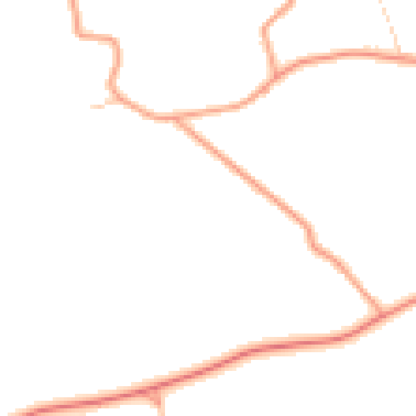 Daytime road noise heatmap for RG7 6NP