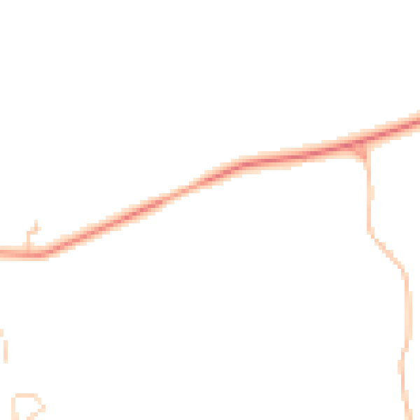 Daytime road noise heatmap for RG7 6NT