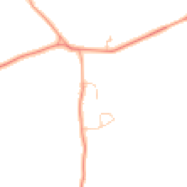 Daytime road noise heatmap for RG7 6NZ