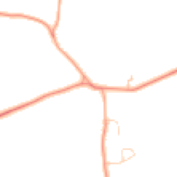 Daytime road noise heatmap for RG7 6PD