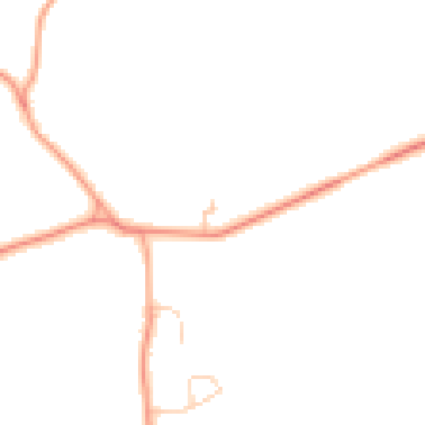 Daytime road noise heatmap for RG7 6PU