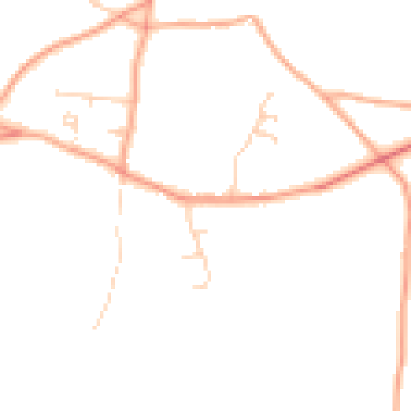 Daytime road noise heatmap for RG7 6QH