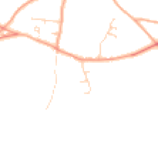 Daytime road noise heatmap for RG7 6QP