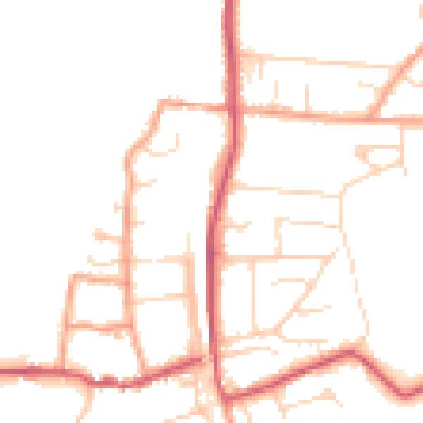 Daytime road noise heatmap for RG8 0AX