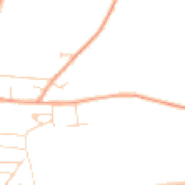 Daytime road noise heatmap for RG8 0DT