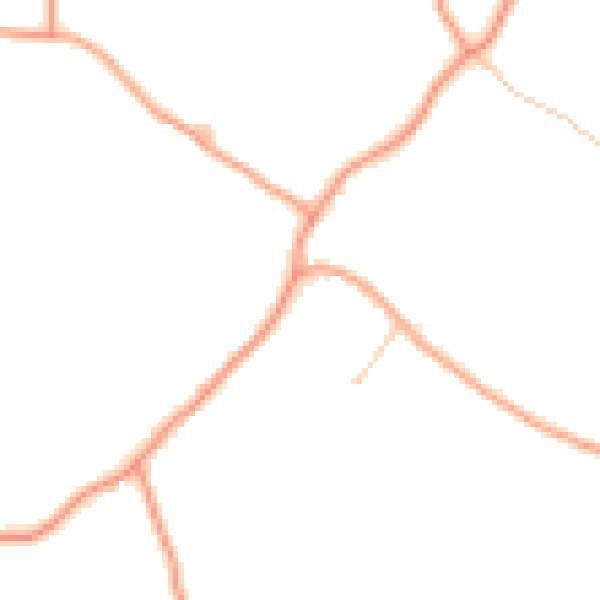 Daytime road noise heatmap for RG8 0ST