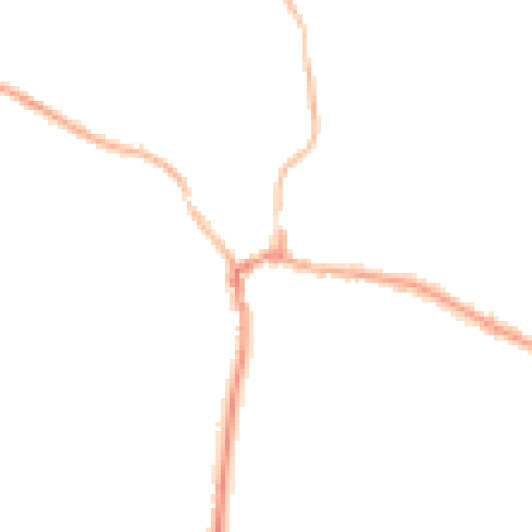 Night-time road noise heatmap for RG8 7AG