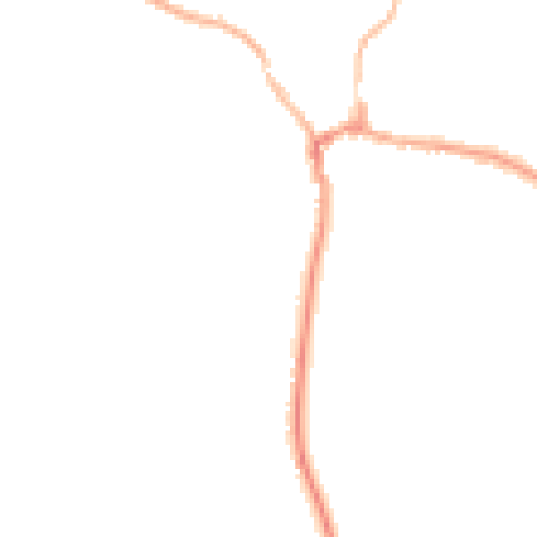 Night-time road noise heatmap for RG8 7AT
