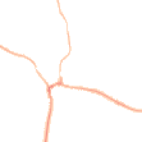 Night-time road noise heatmap for RG8 7BX