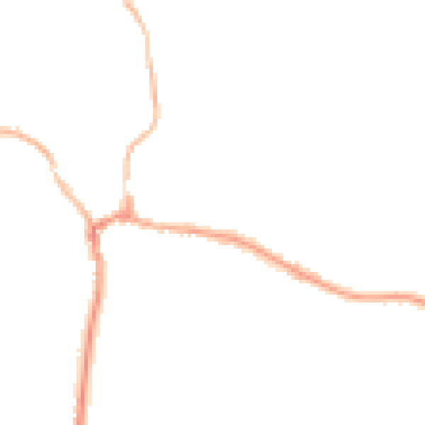 Night-time road noise heatmap for RG8 7HX