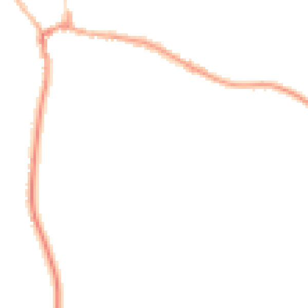 Night-time road noise heatmap for RG8 7LF