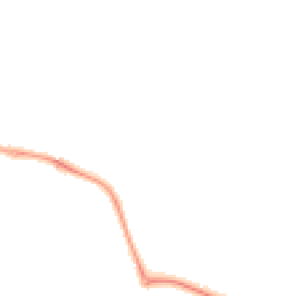 Night-time road noise heatmap for RG8 8BA